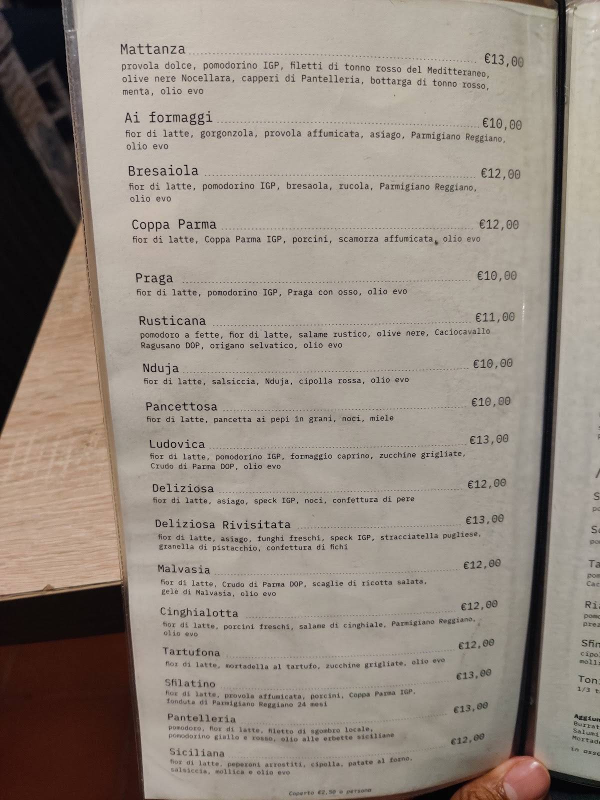 Menu di I Parrucciani 