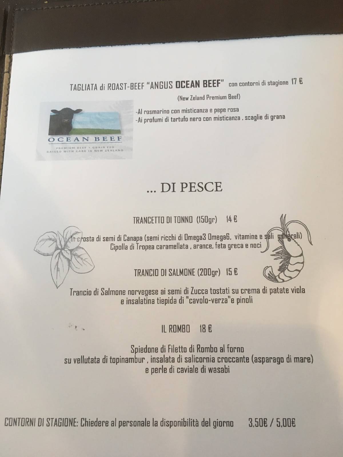 Menu di Eclectique 