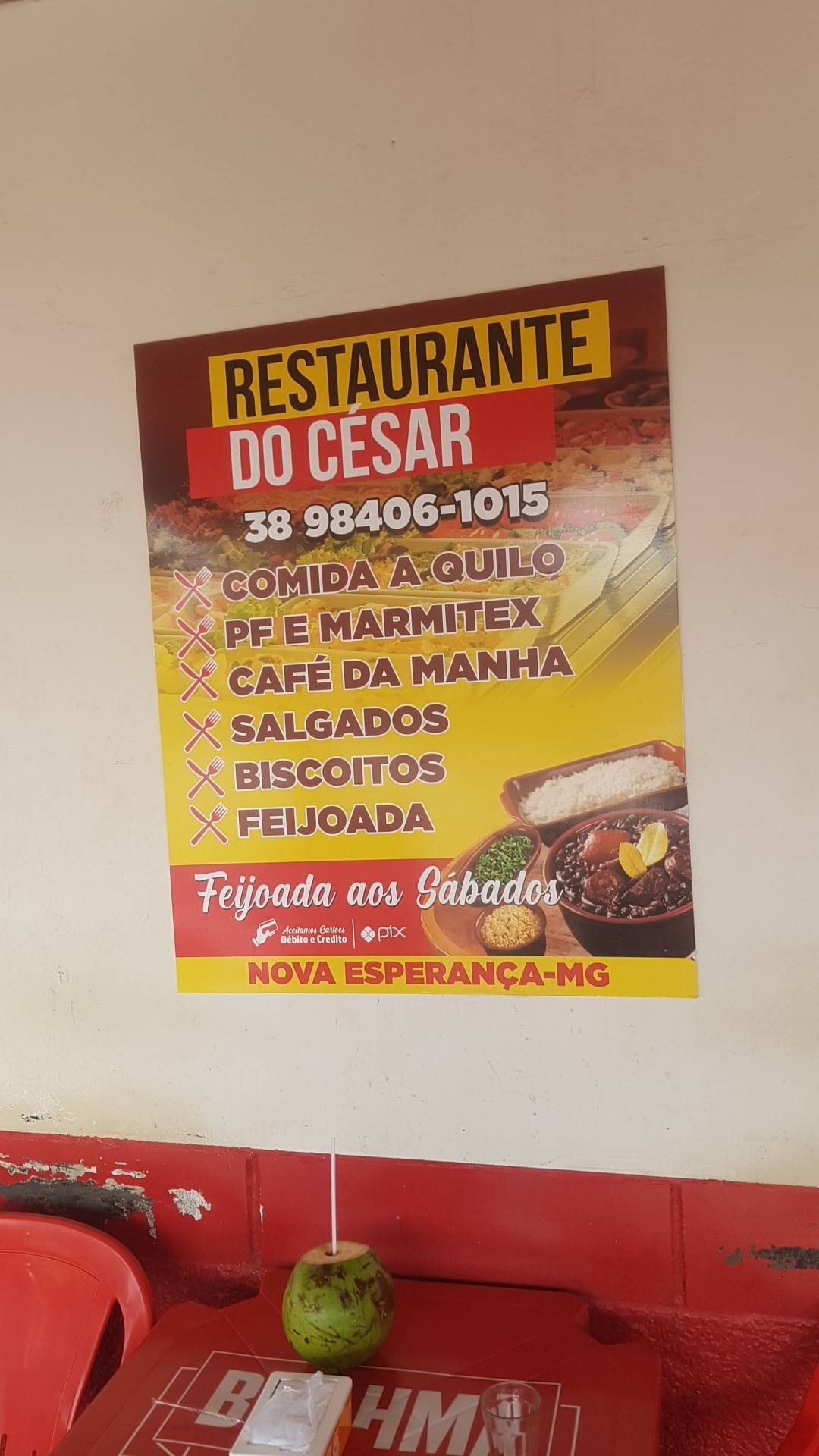 Bar e Restaurante Do Cesar cardápio