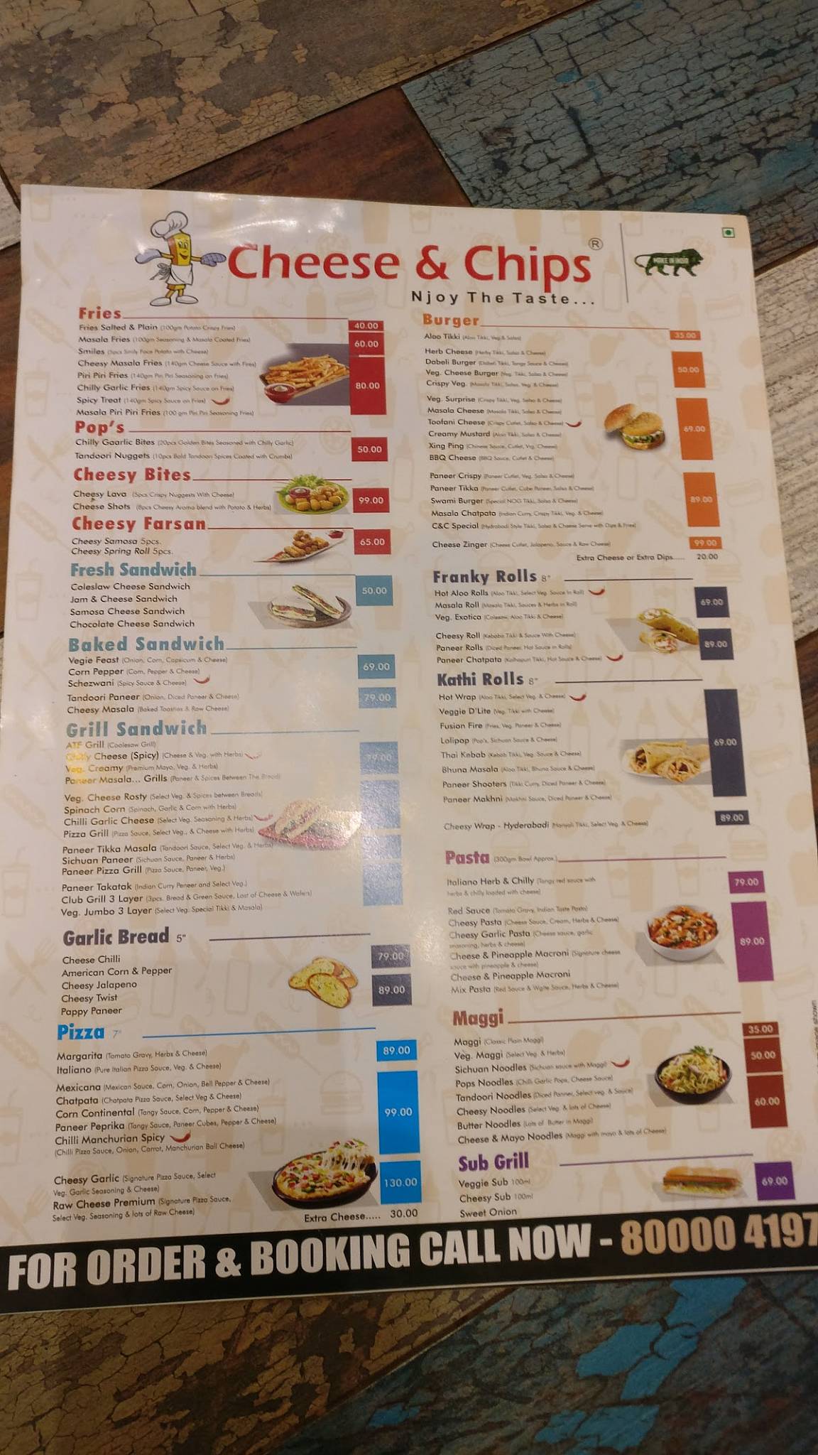 Menu at Cheese & Chips, Vadodara, 5