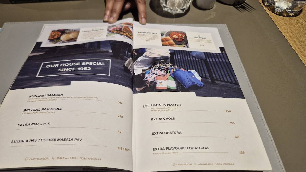 Kailash Parbat- Pure Vegetarian Restaurant menu