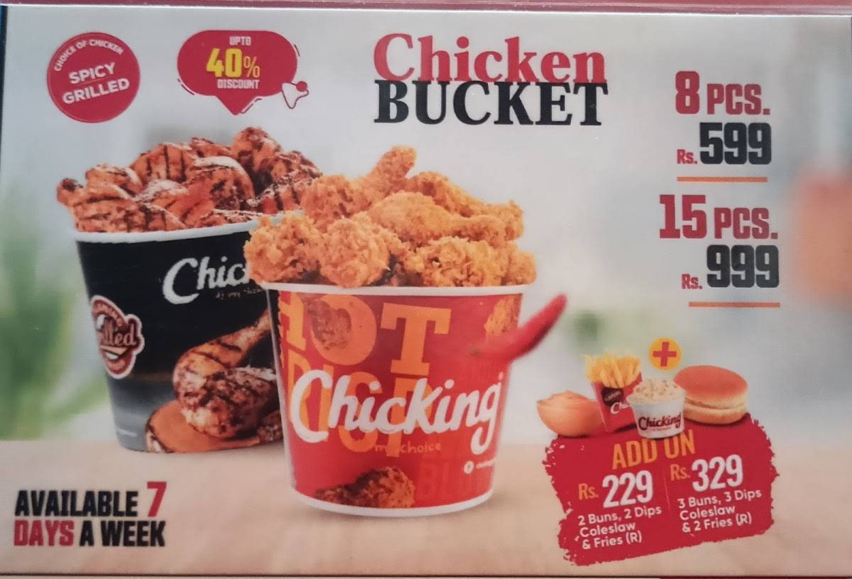 Chicking menu