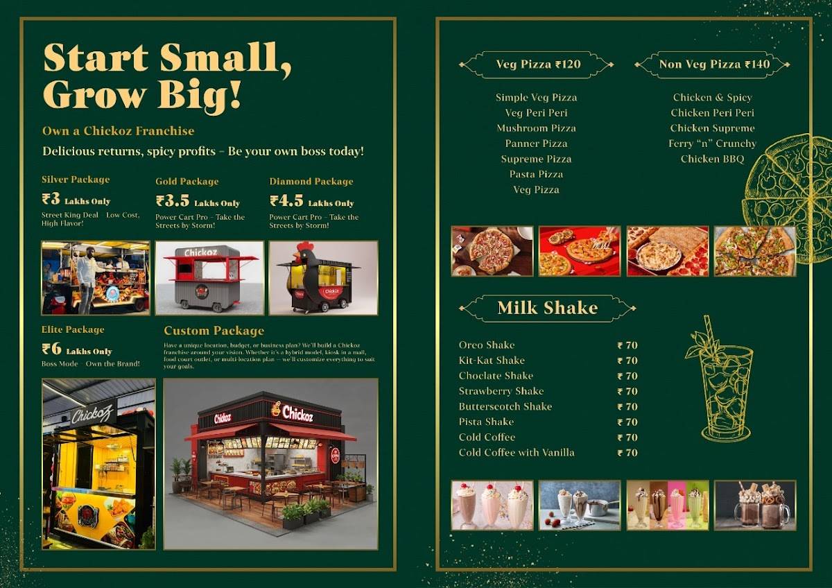 Chickoz menu