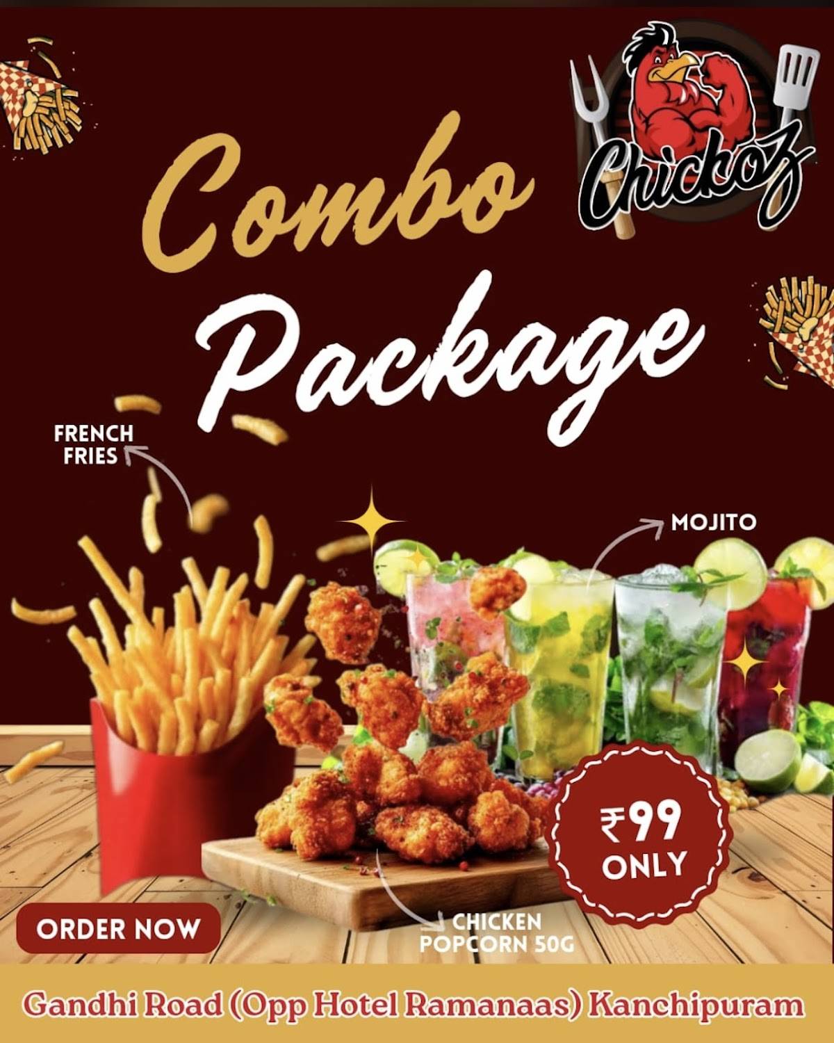 Chickoz menu