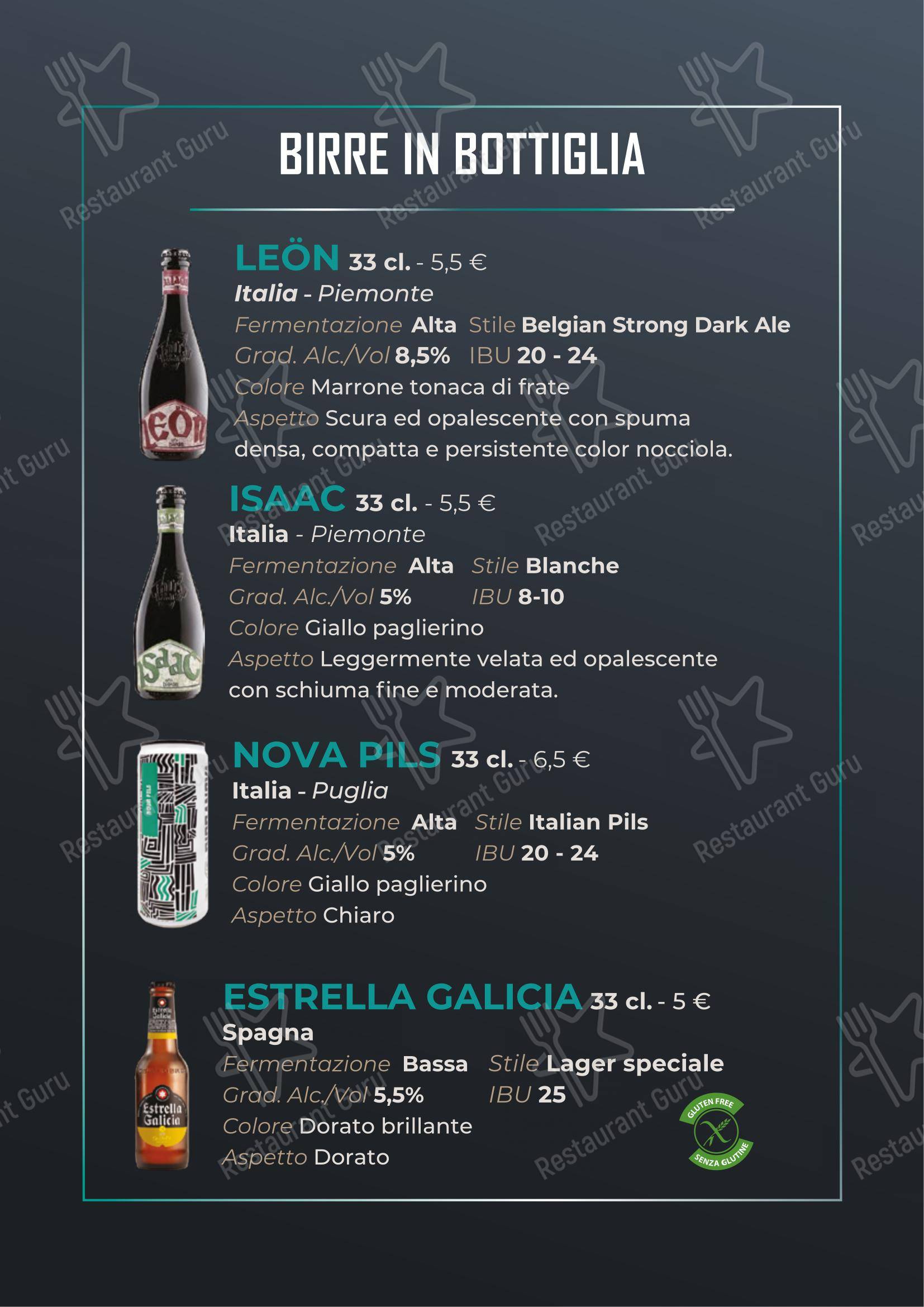 Chinè in Monopoli - Menu