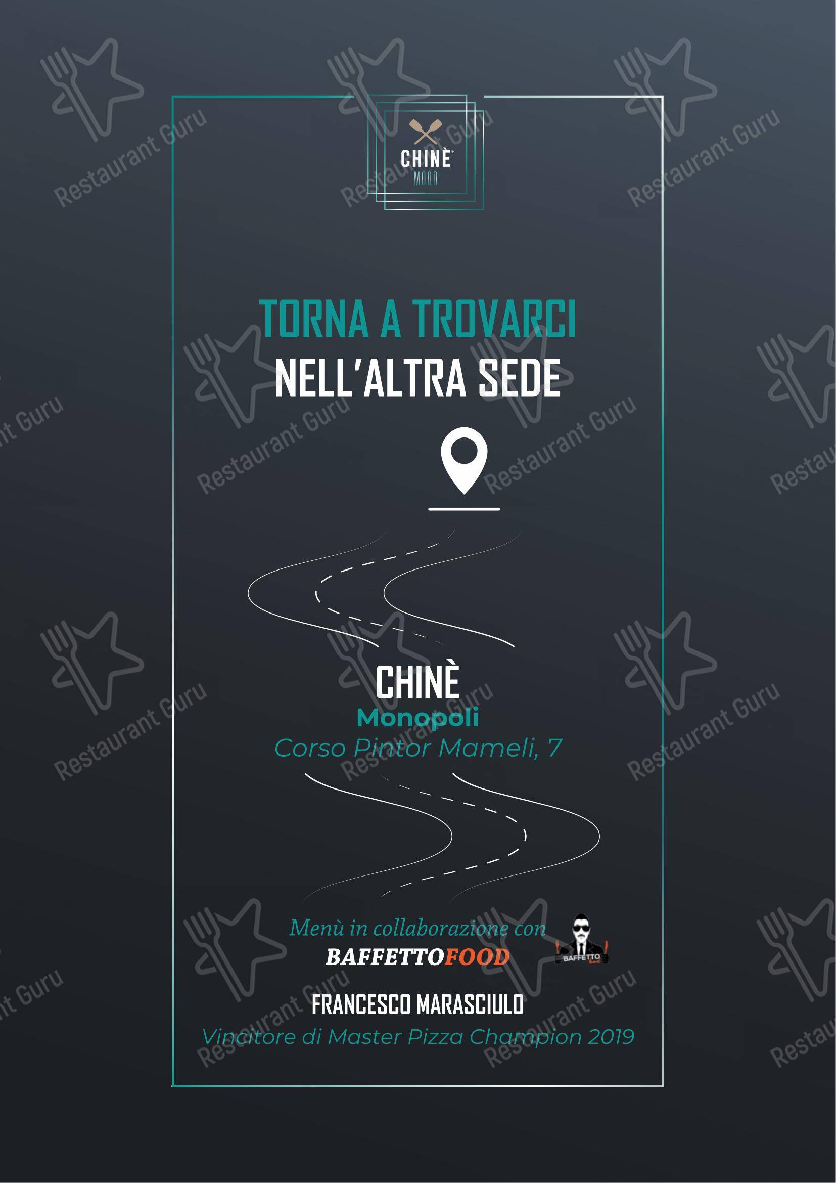 Menu per Chinè in Monopoli