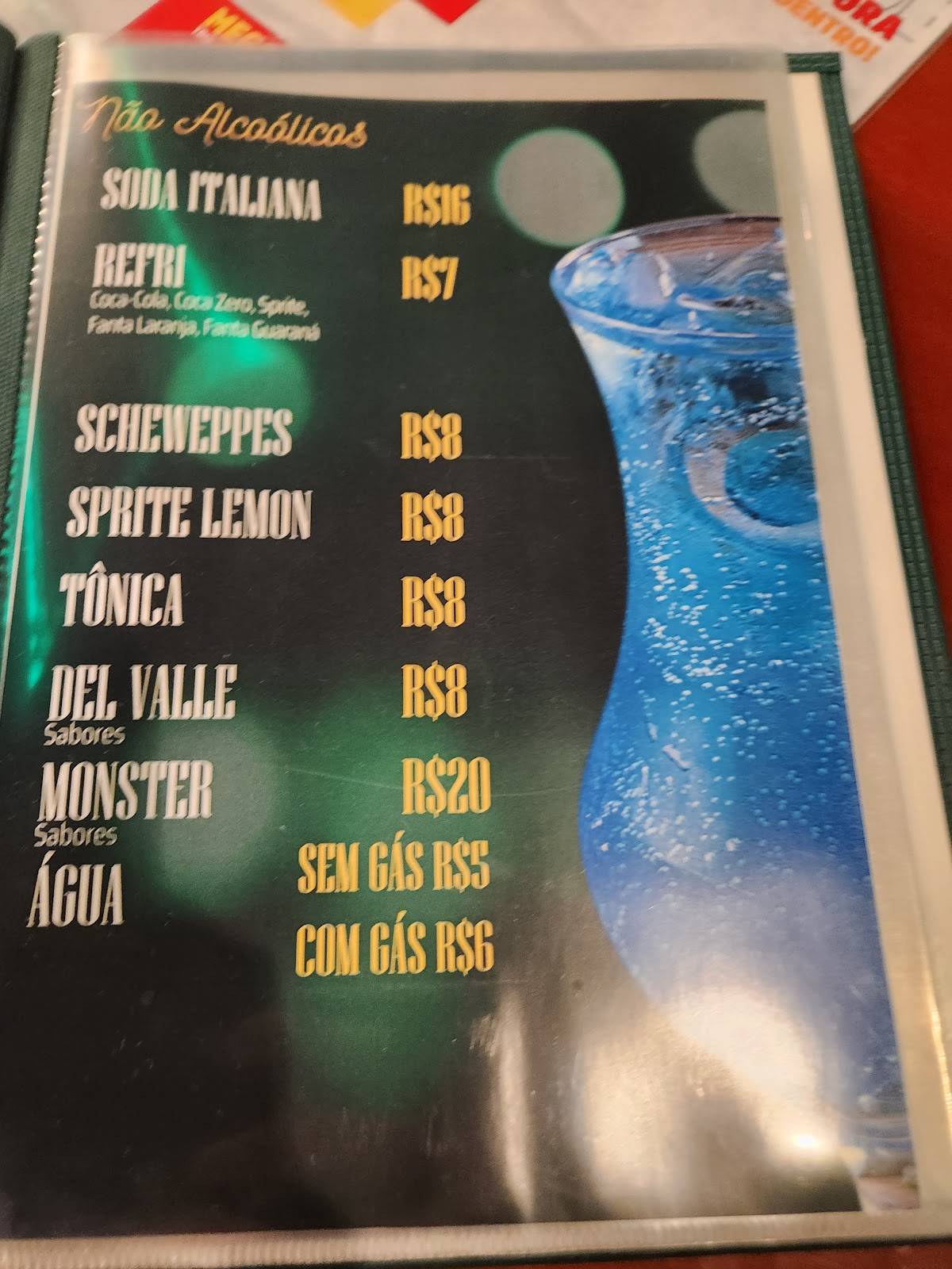 Choperia do Lugui cardápio