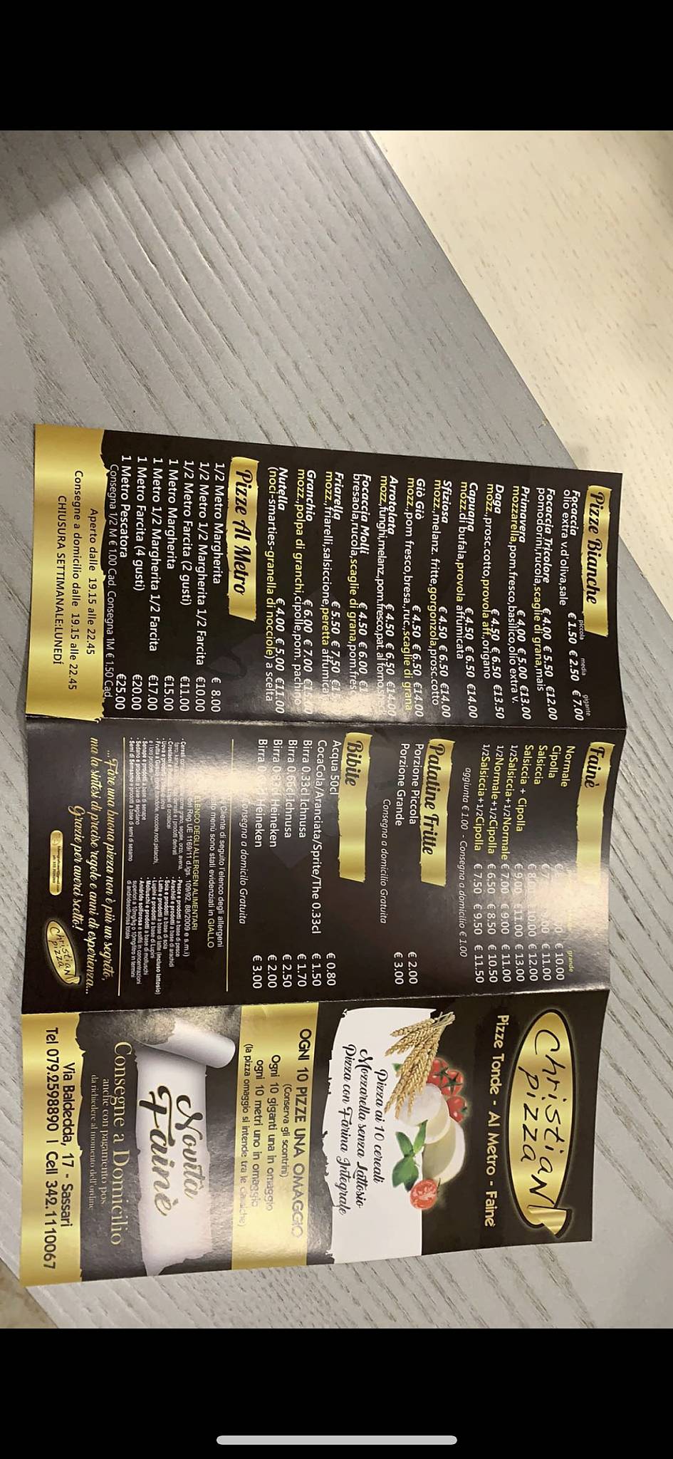 Menu di Christian Pizza 