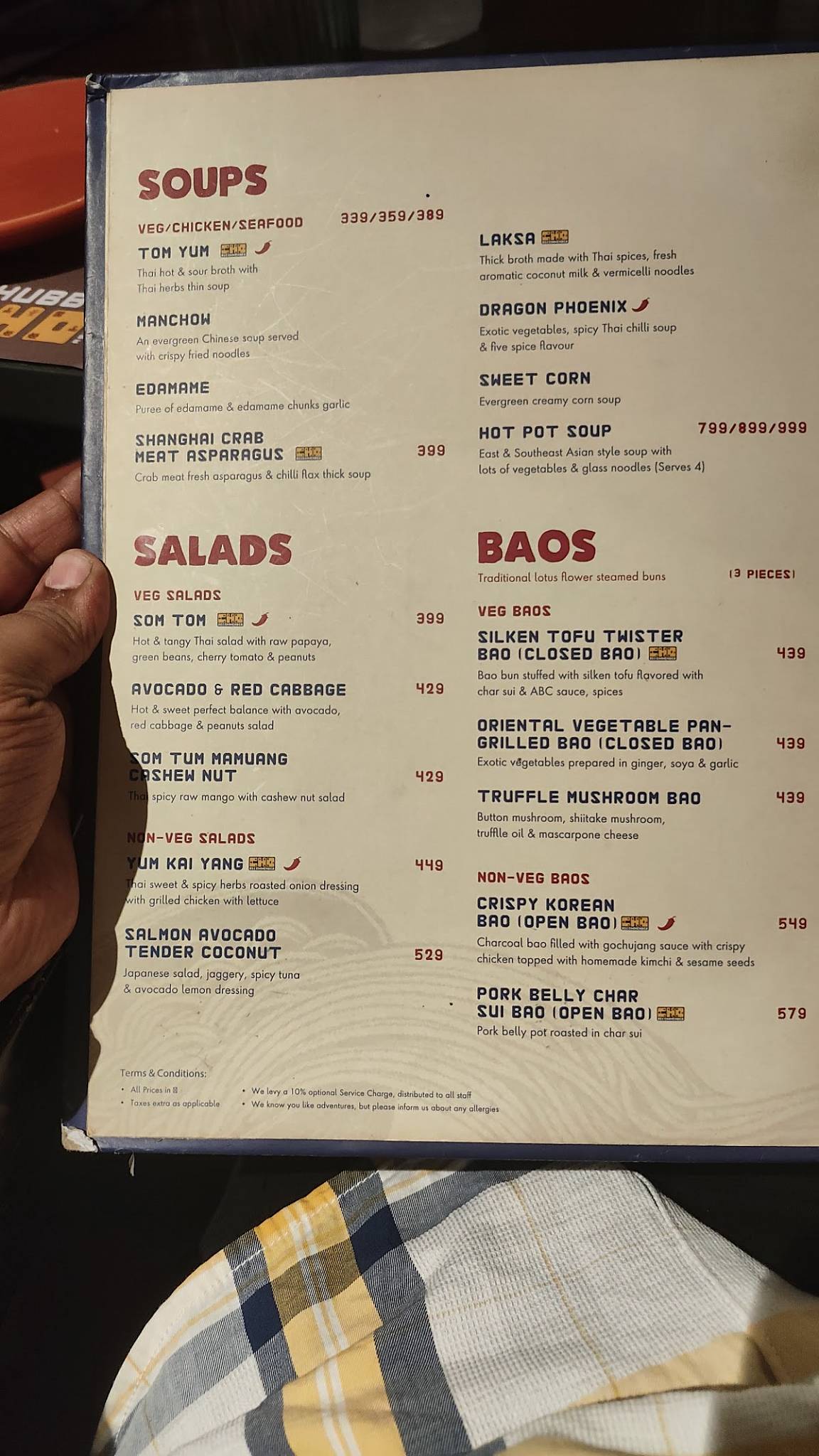 Chubby Cho menu