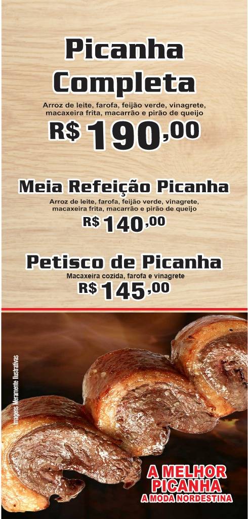 Churrascaria e Pizzaria Arnaldo Oliveira Morro Branco cardápio
