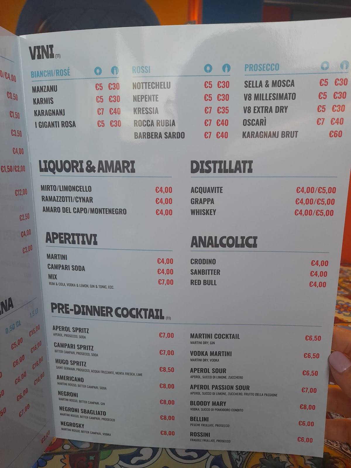 Menu di Coco Loco Cafè-Ristorante 