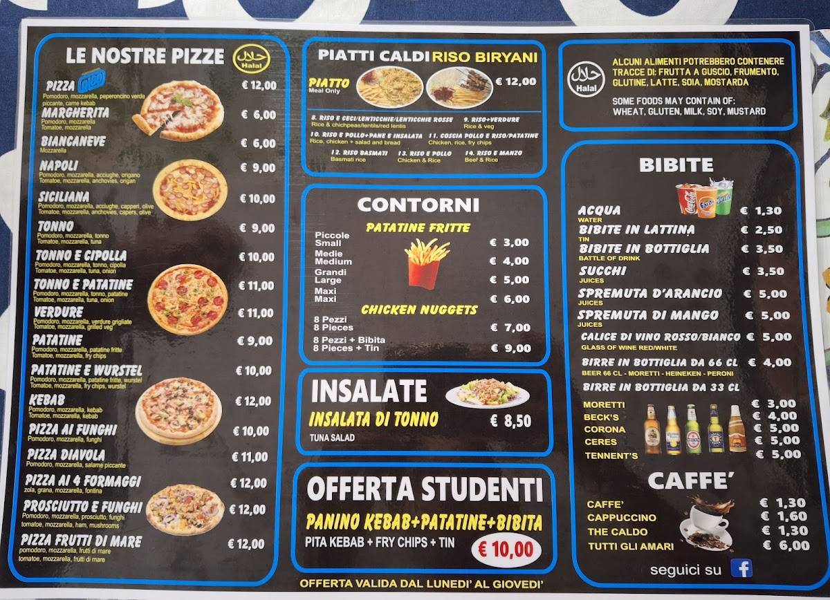 Menu di AL80 - Pizzeria, Kebab - HALAL 