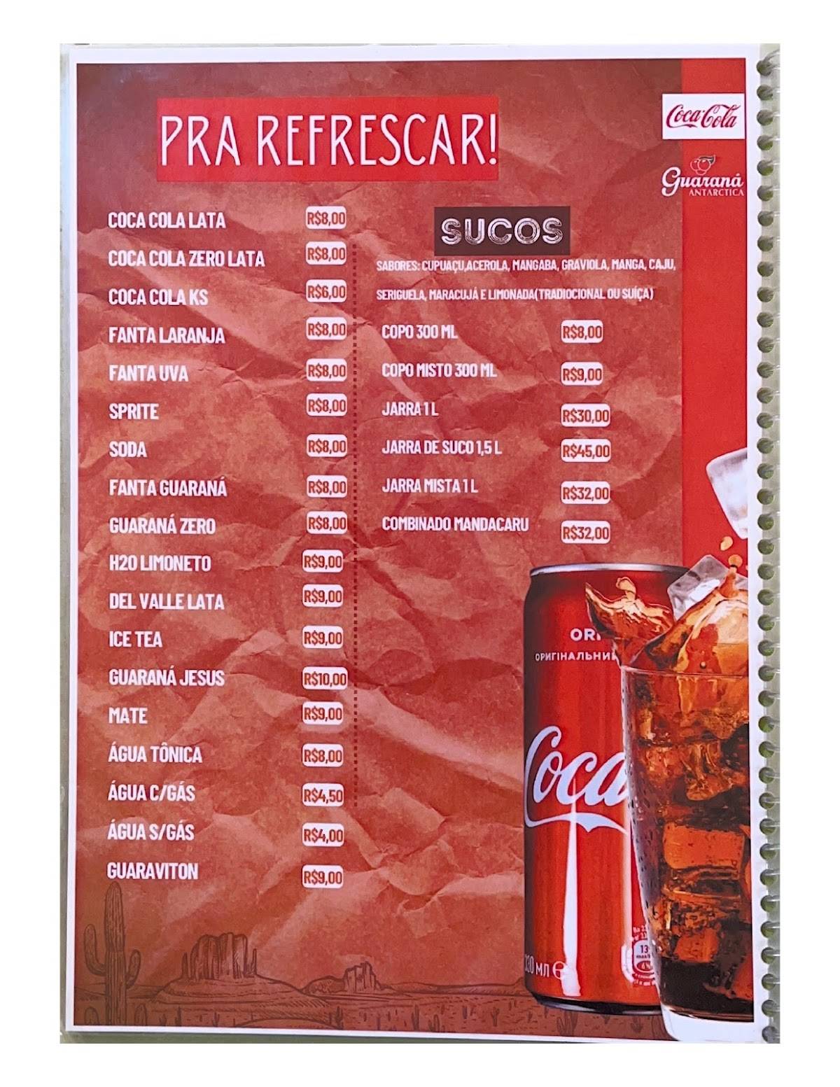 Conexão Mandacaru cardápio