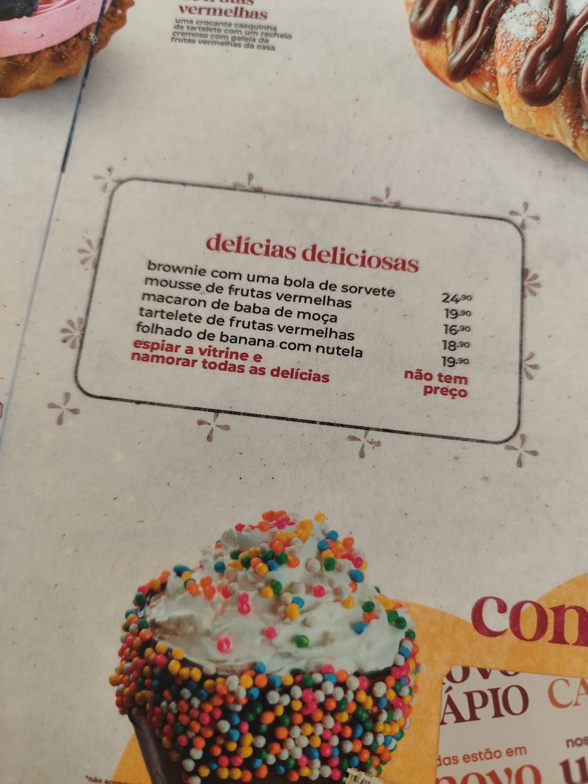 Constantina Café e Quitutes cardápio