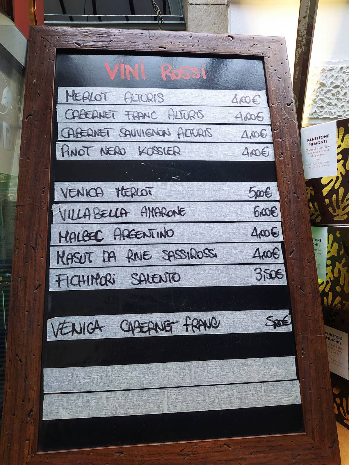 Menu di "Corte cafè" 