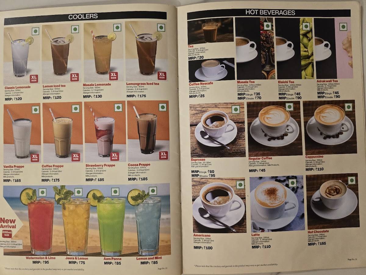 Cremeux - Mapusa menu