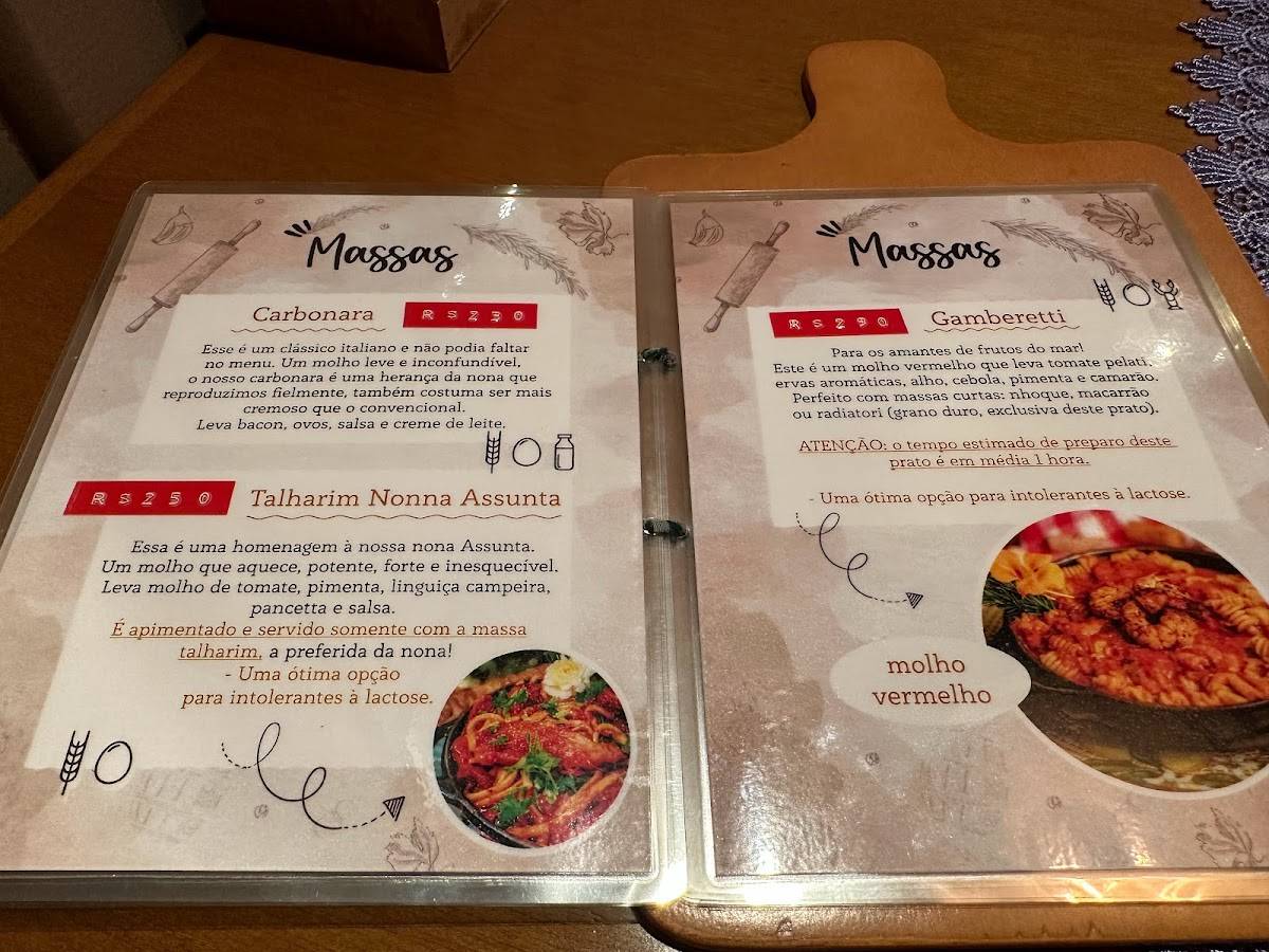 Cucina Boniatto cardápio