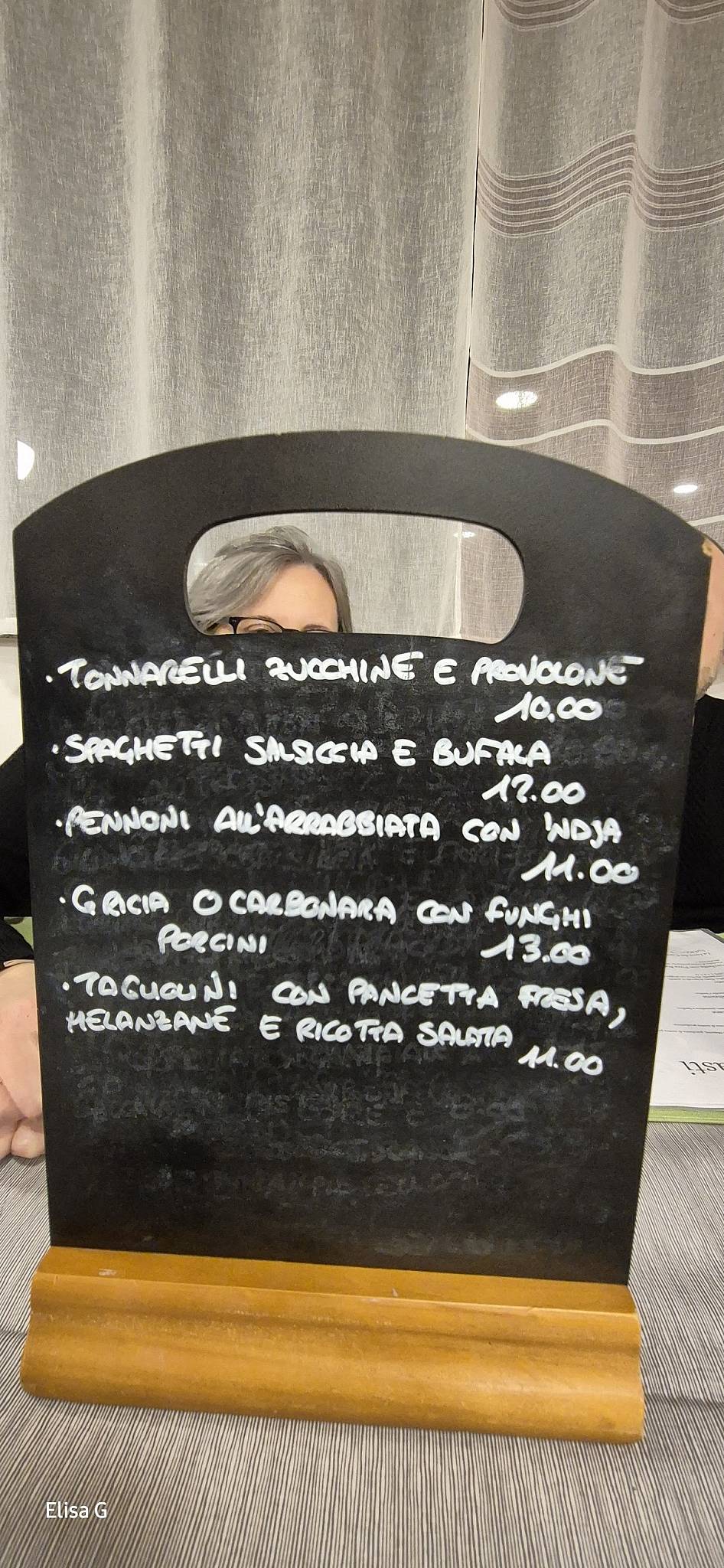 Menu di Ristorante l’Una e l’Artro 
