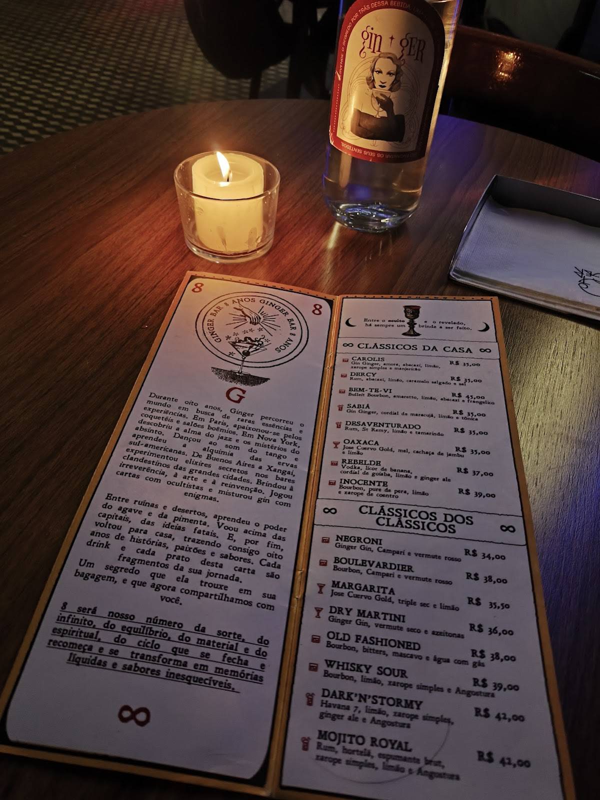 Ginger Bar-Bistrô cardápio