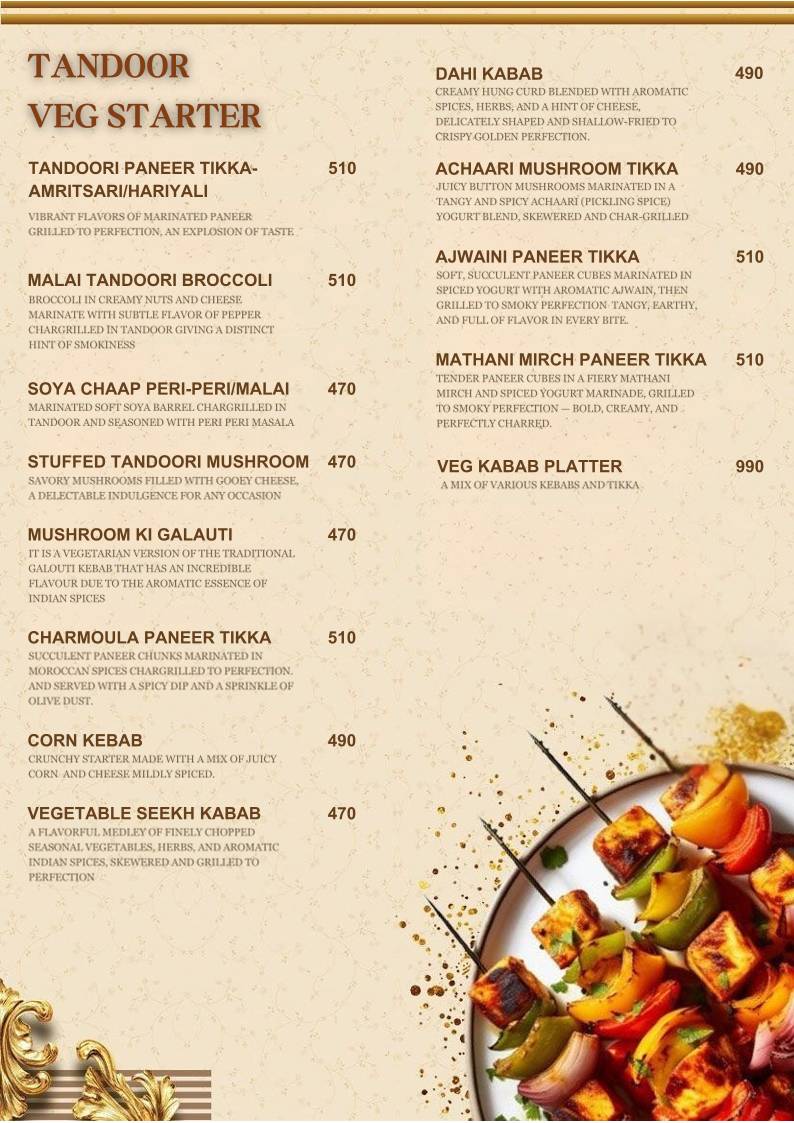 Curry Crown menu