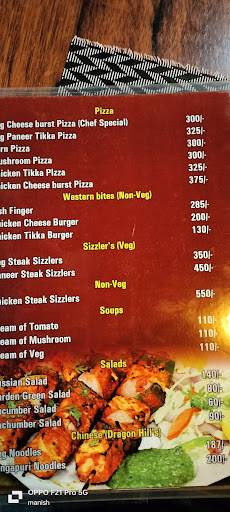 D' Courtyard Restaurant menu