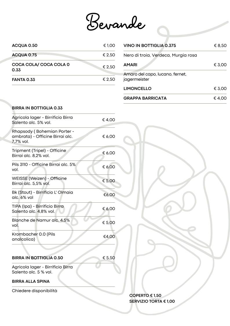Menu di DA NICOLA - Pizzeria 