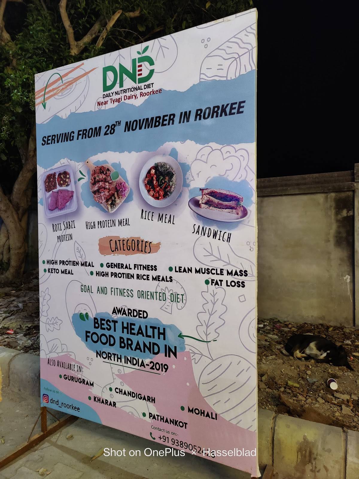 DND- Daily Nutritional Diet Roorkee menu