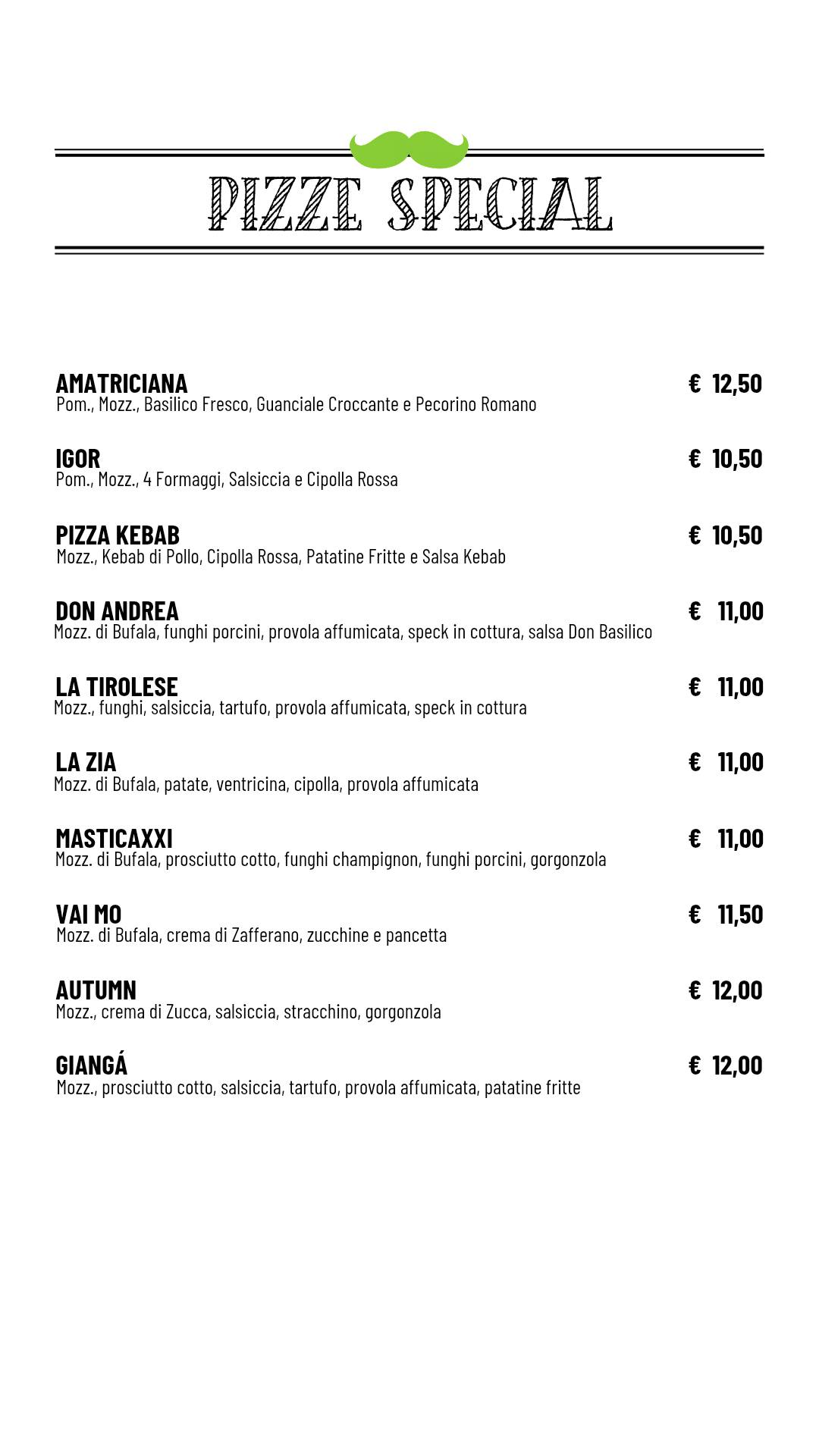 Menu di DON BASILICO - Chieti Scalo 