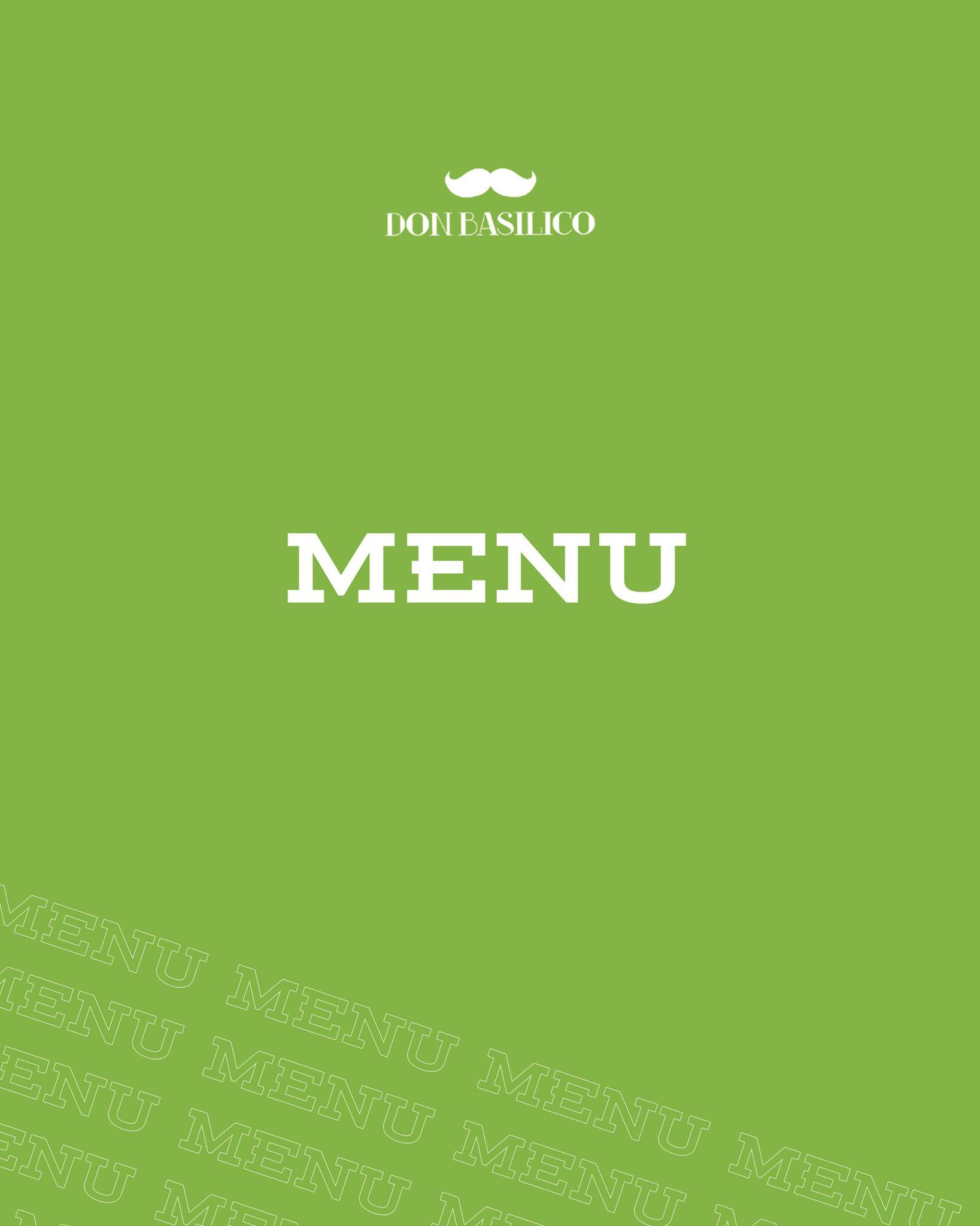 Menu di Don Basilico Naturalmente Pizza Centro 