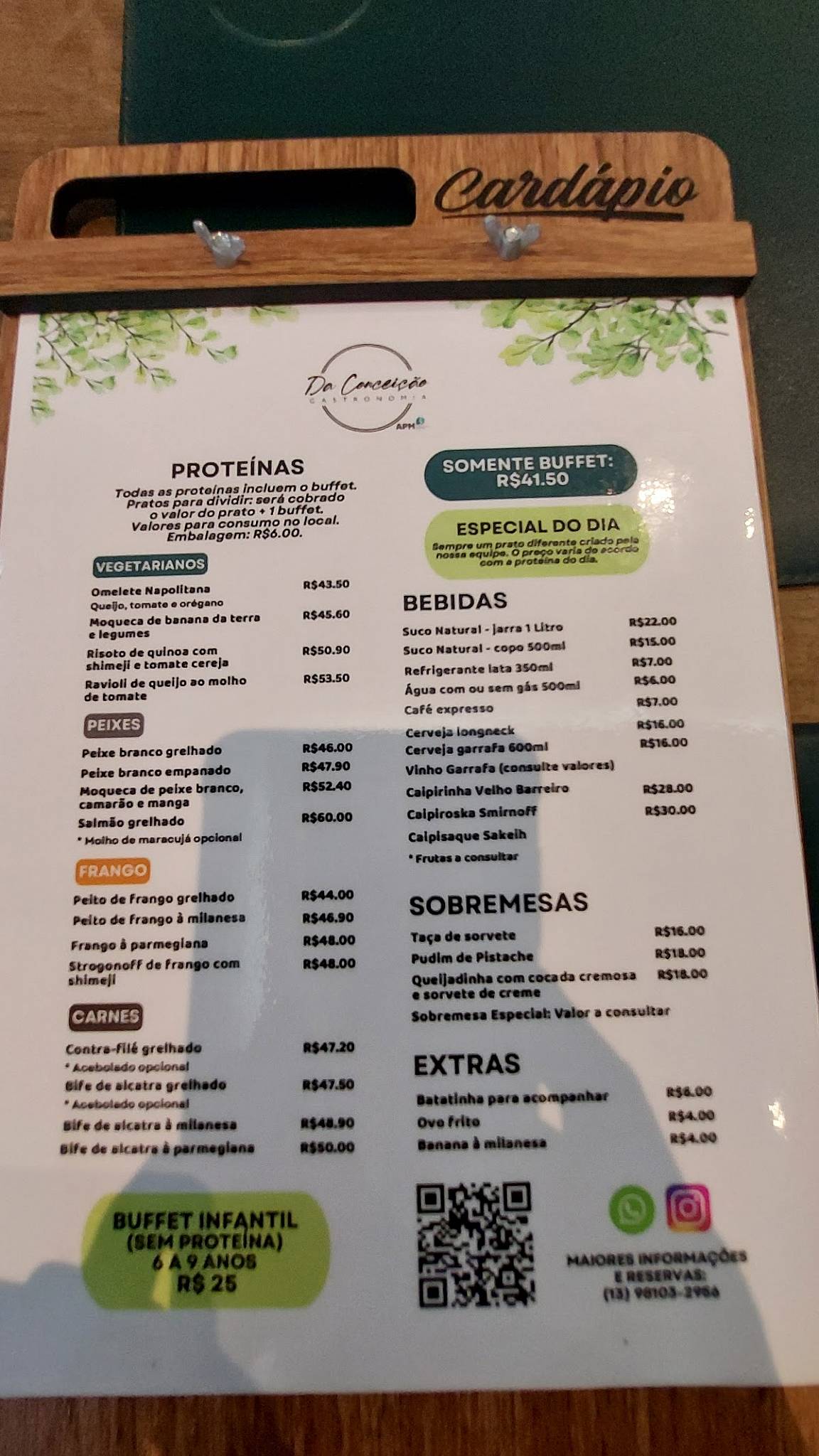 Da Conceição Gastronomia cardápio