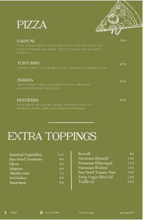 Dario's Restaurant Café Bar menu