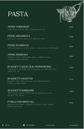 Dario's Restaurant Café Bar menu