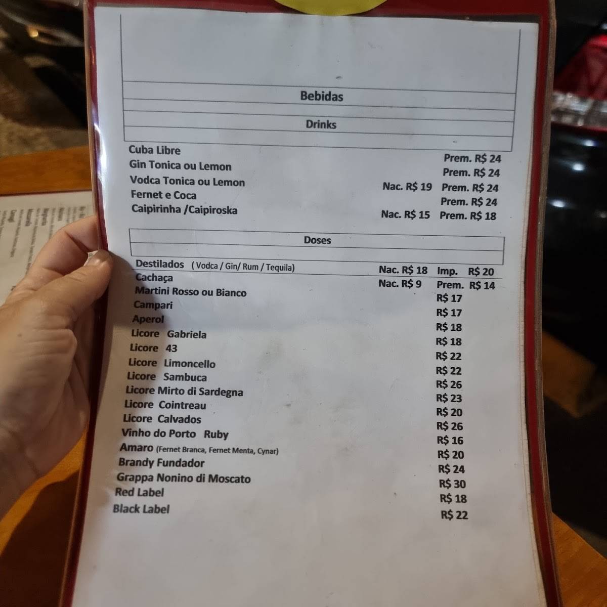 Del Turista Restaurante e Pizzaria cardápio