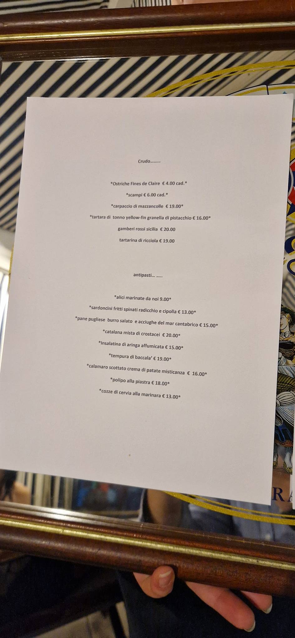 Menu di DelFino 