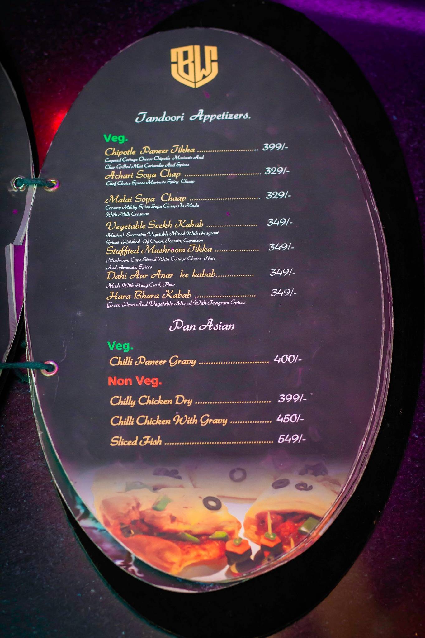 Boogie Woogie Cafe & Bar menu