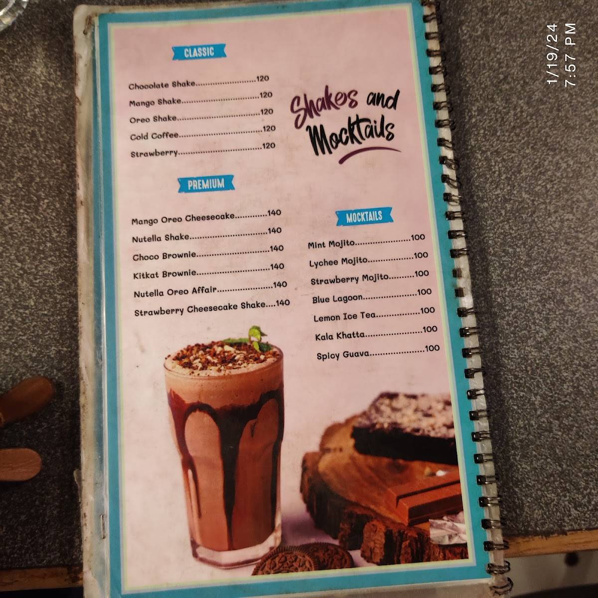 Delhi Chaat menu