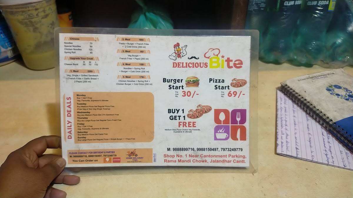 Delicious Bite menu