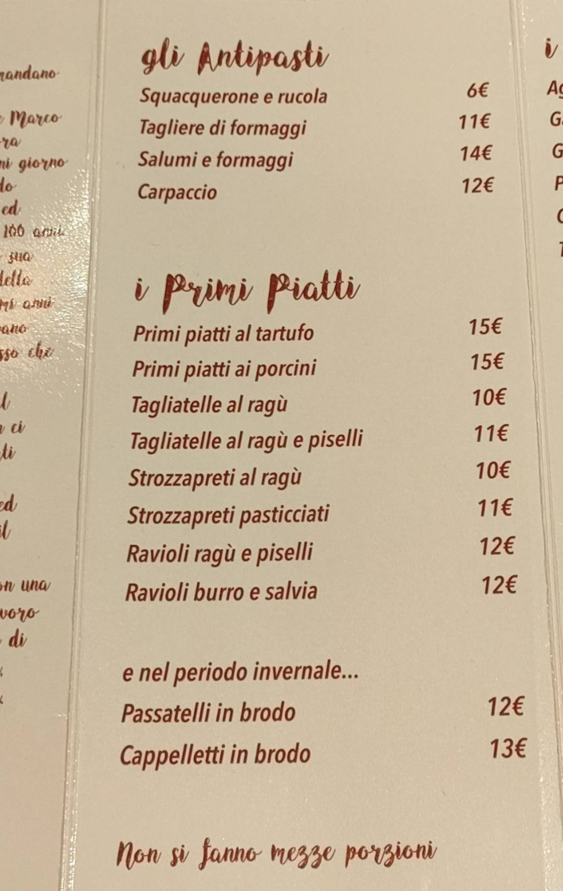 Menu di Delinda 