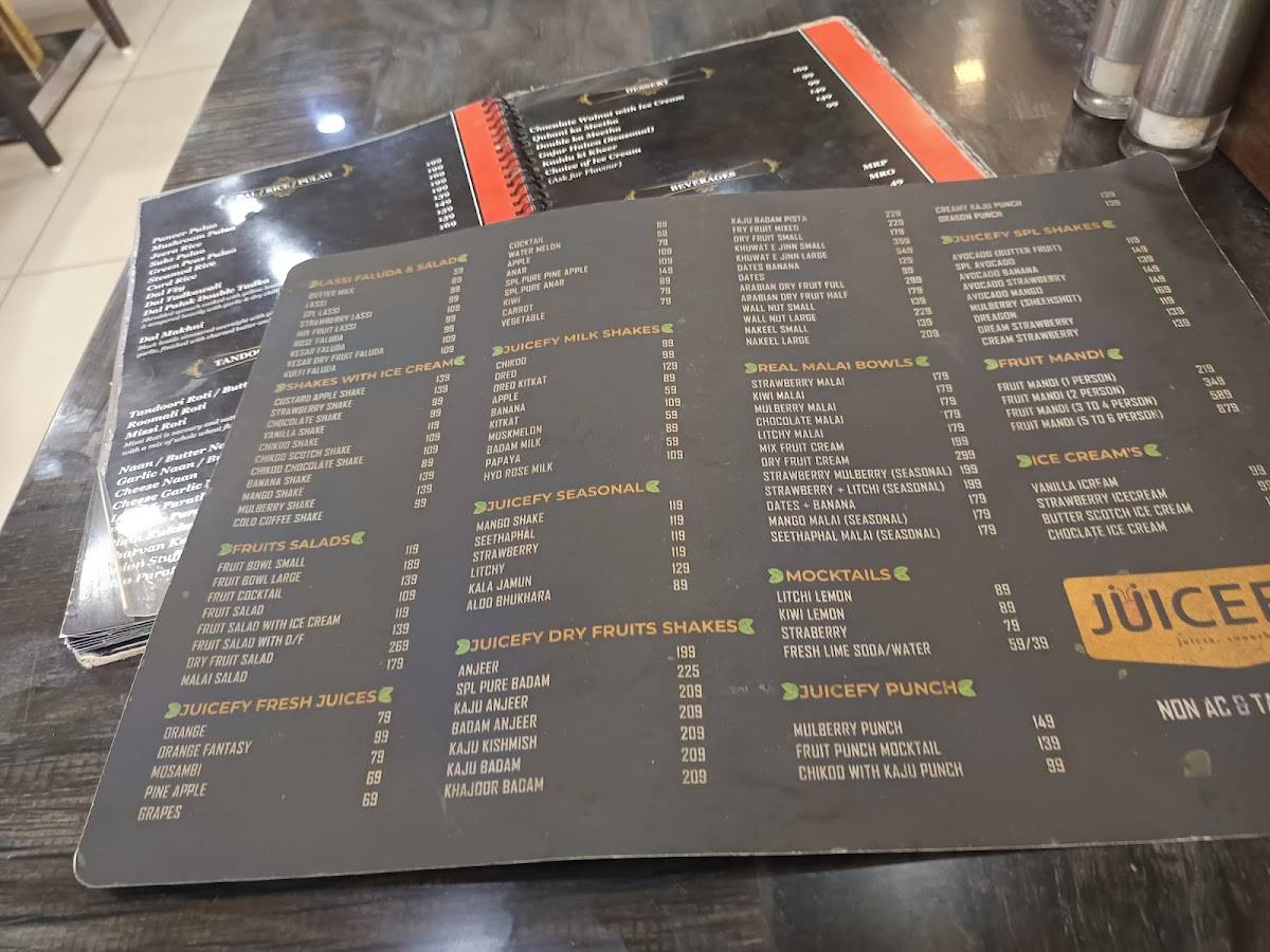 Delite kitchen menu