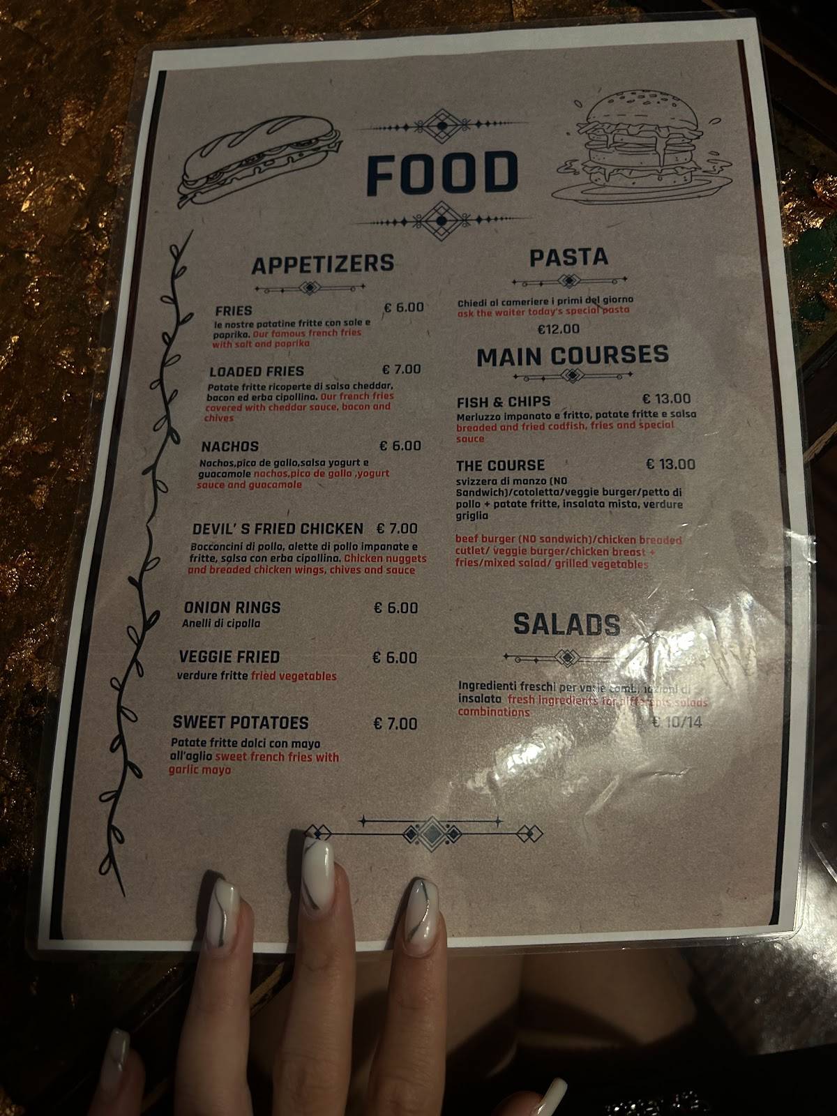 Menu di Devil’s Forest Pub 
