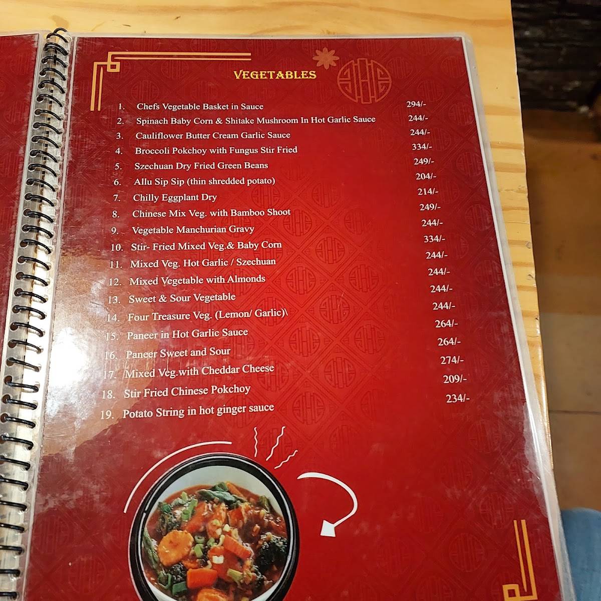Kalsang Cafe and Restaurant menu
