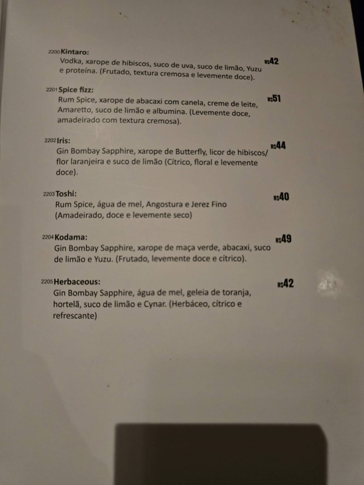 Dhoo Sushi cardápio