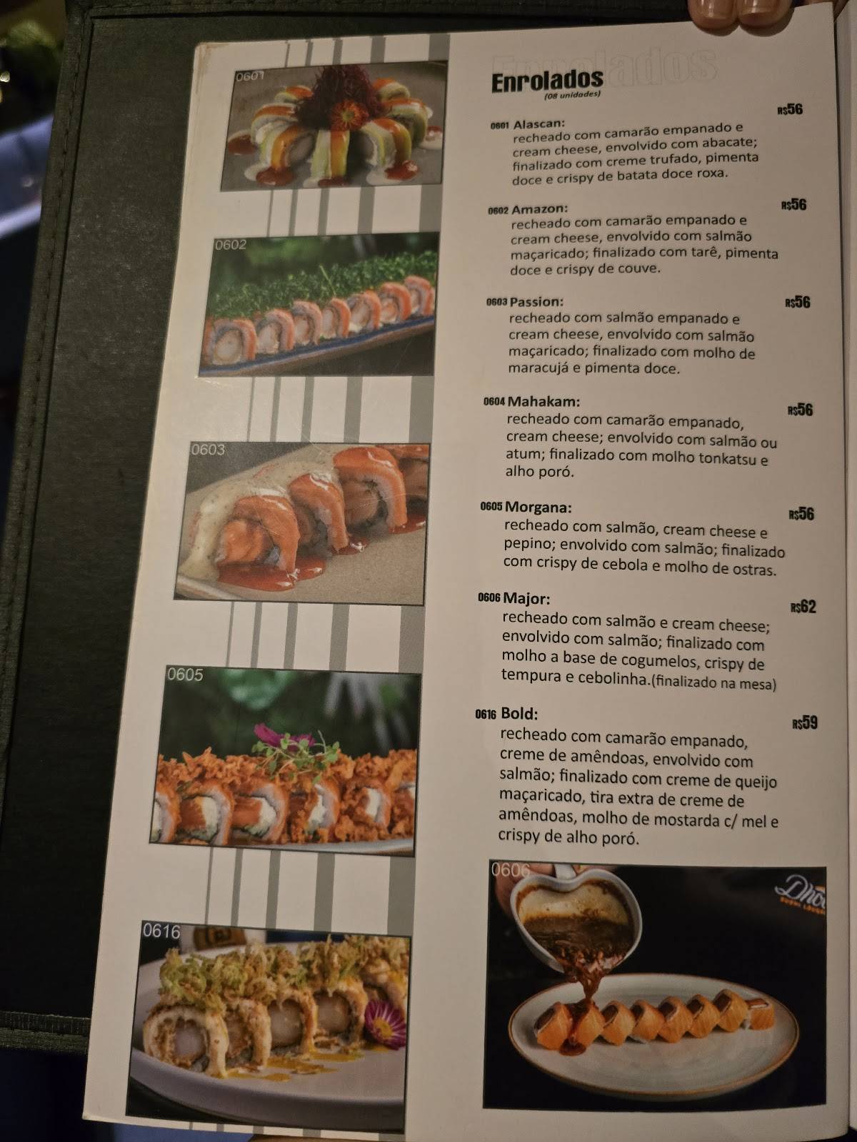 Dhoo Sushi cardápio