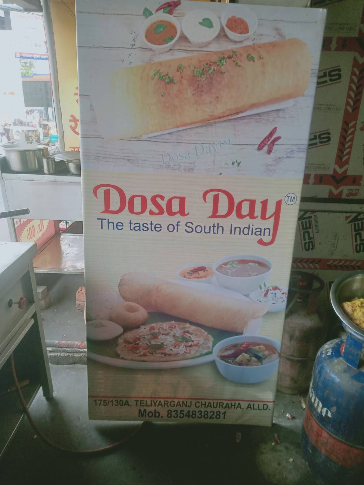 Dosa Day menu