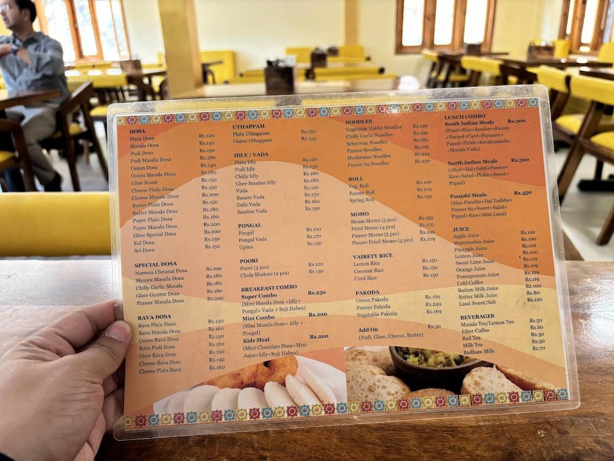 Dosa Express Namma Chennai menu