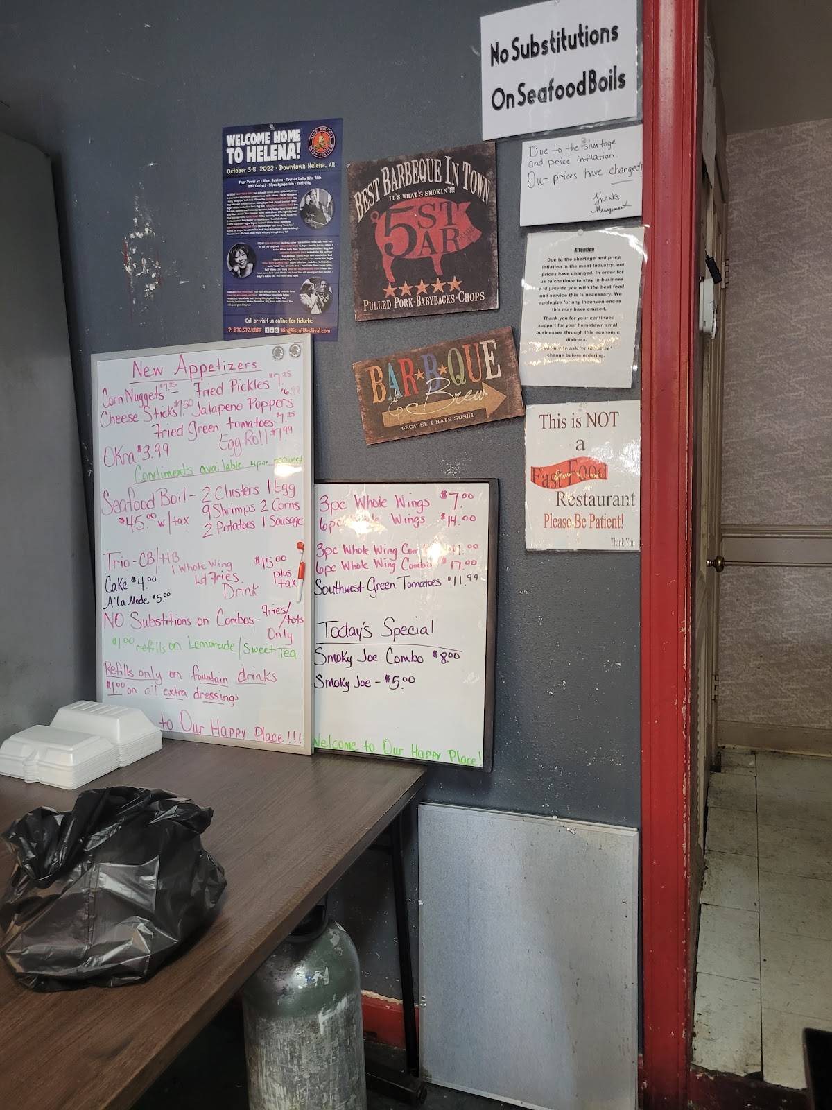 Menu at Downtown Bar & Grill, HelenaWest Helena