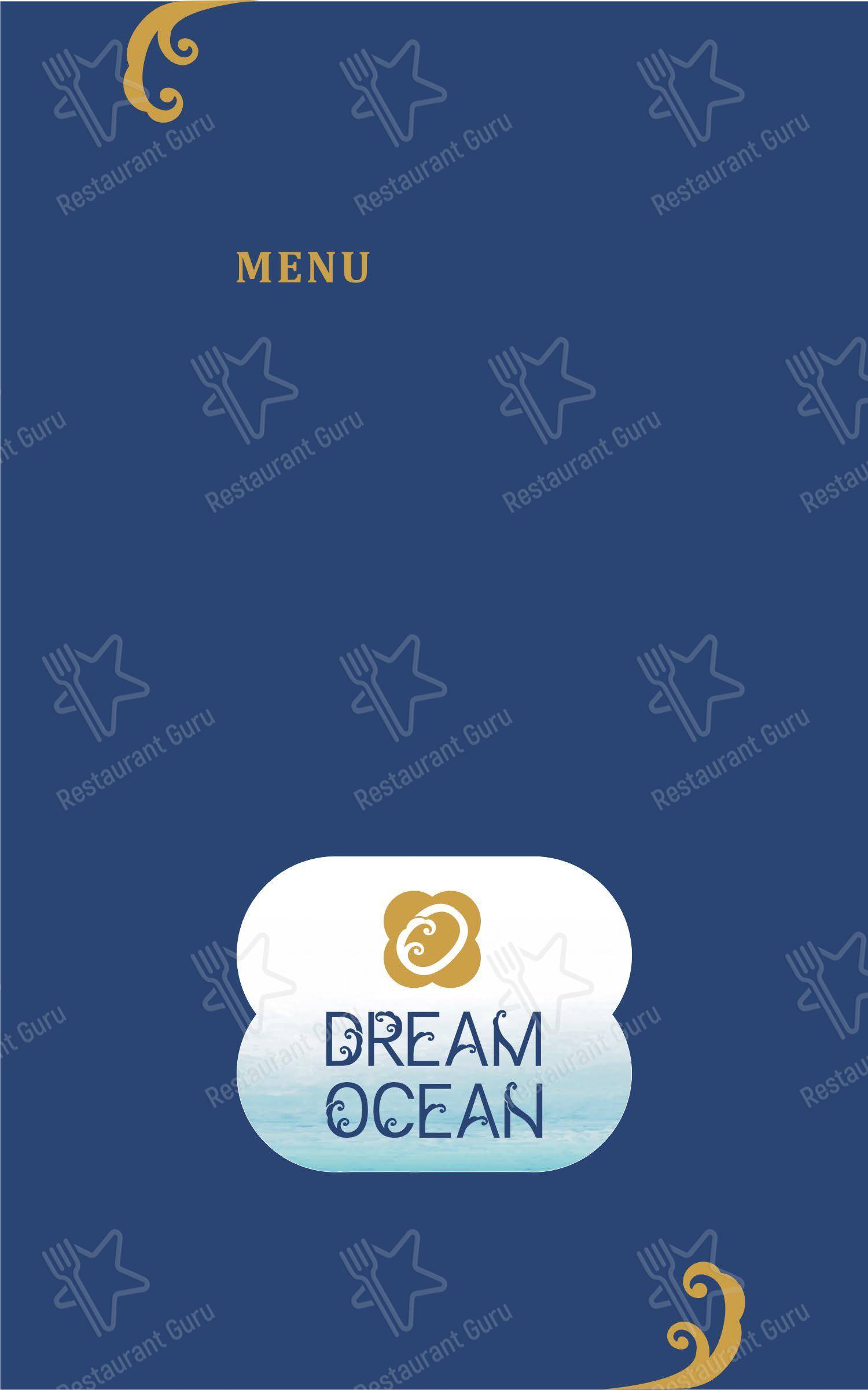Dream Ocean banquet and restaurant - Menu