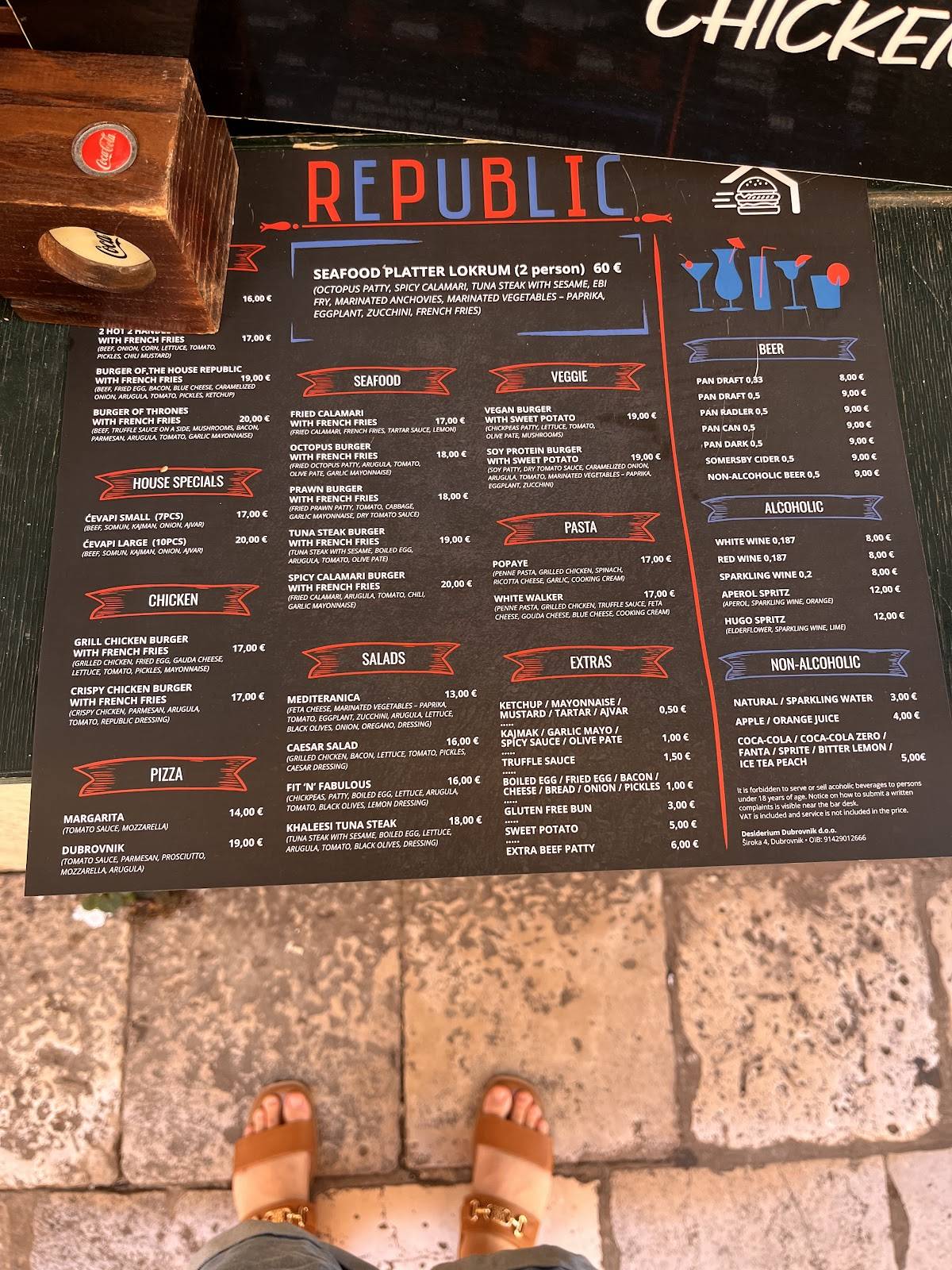 Menu di Burger House Republic 