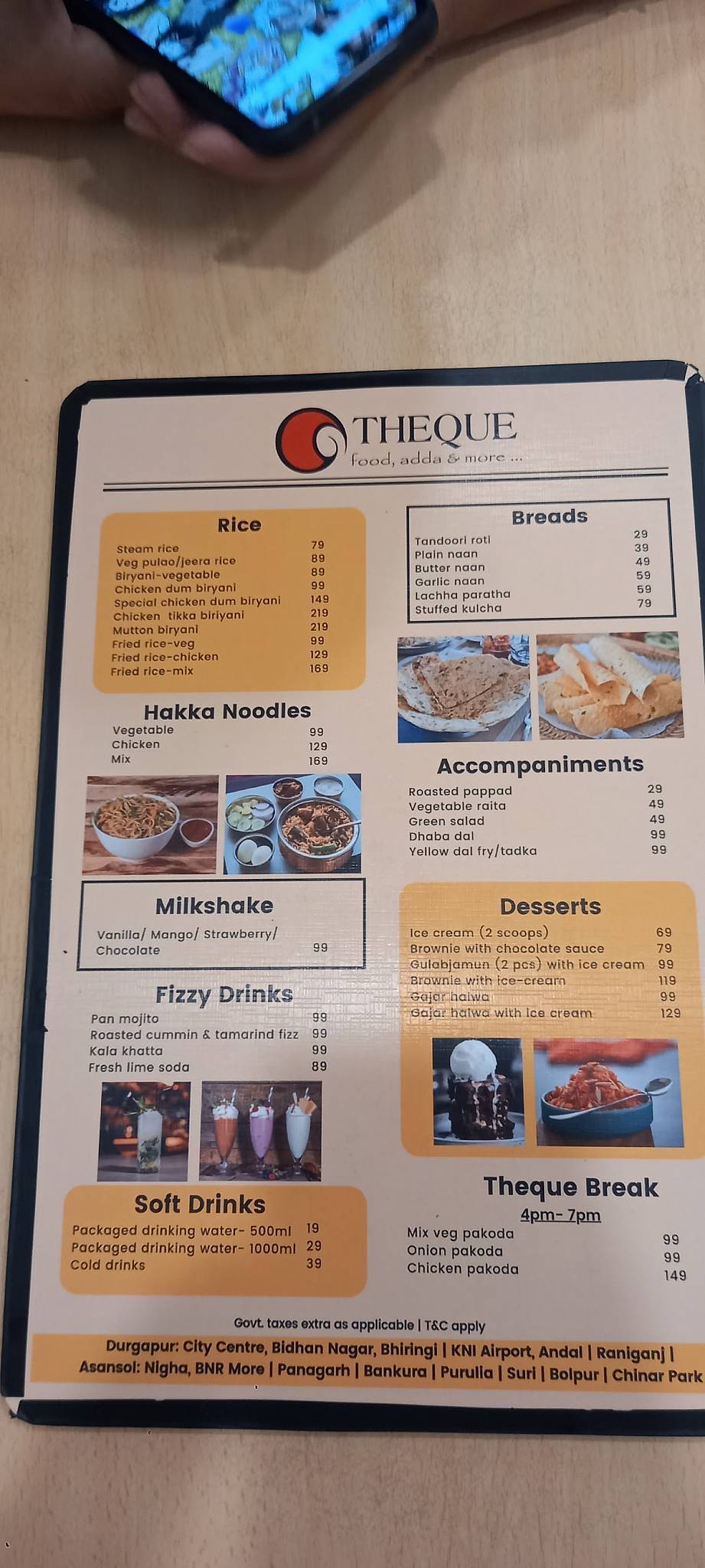 Theque menu