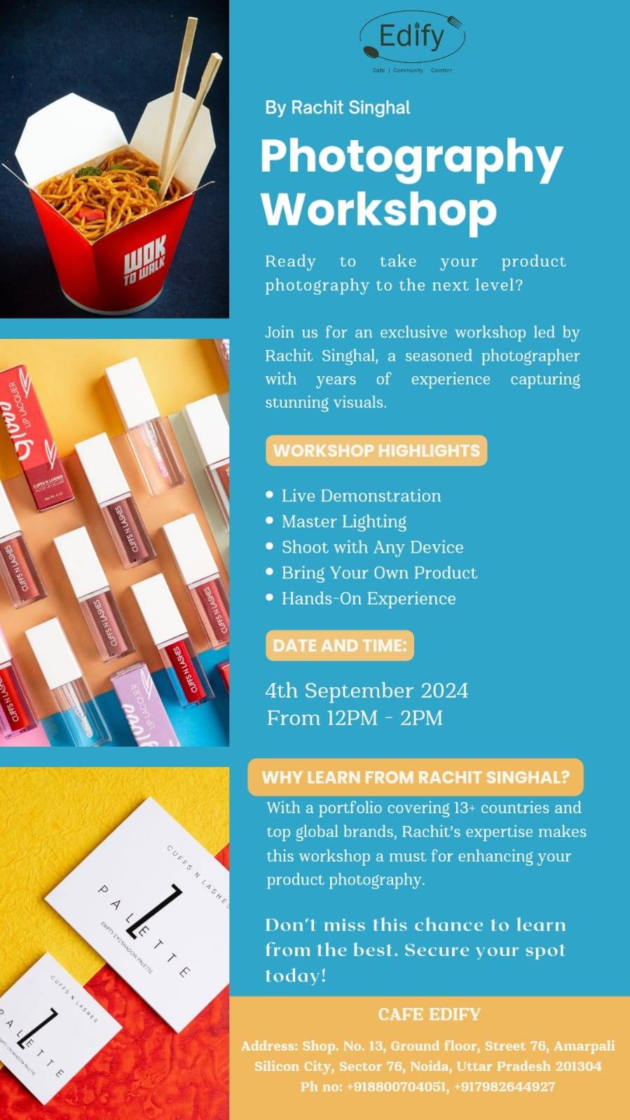 EDIFY Healthy Cafe in Noida menu